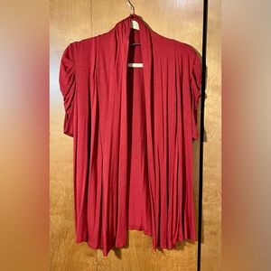 NY Collection Short Sleeve Cardigan